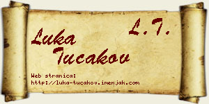 Luka Tucakov vizit kartica